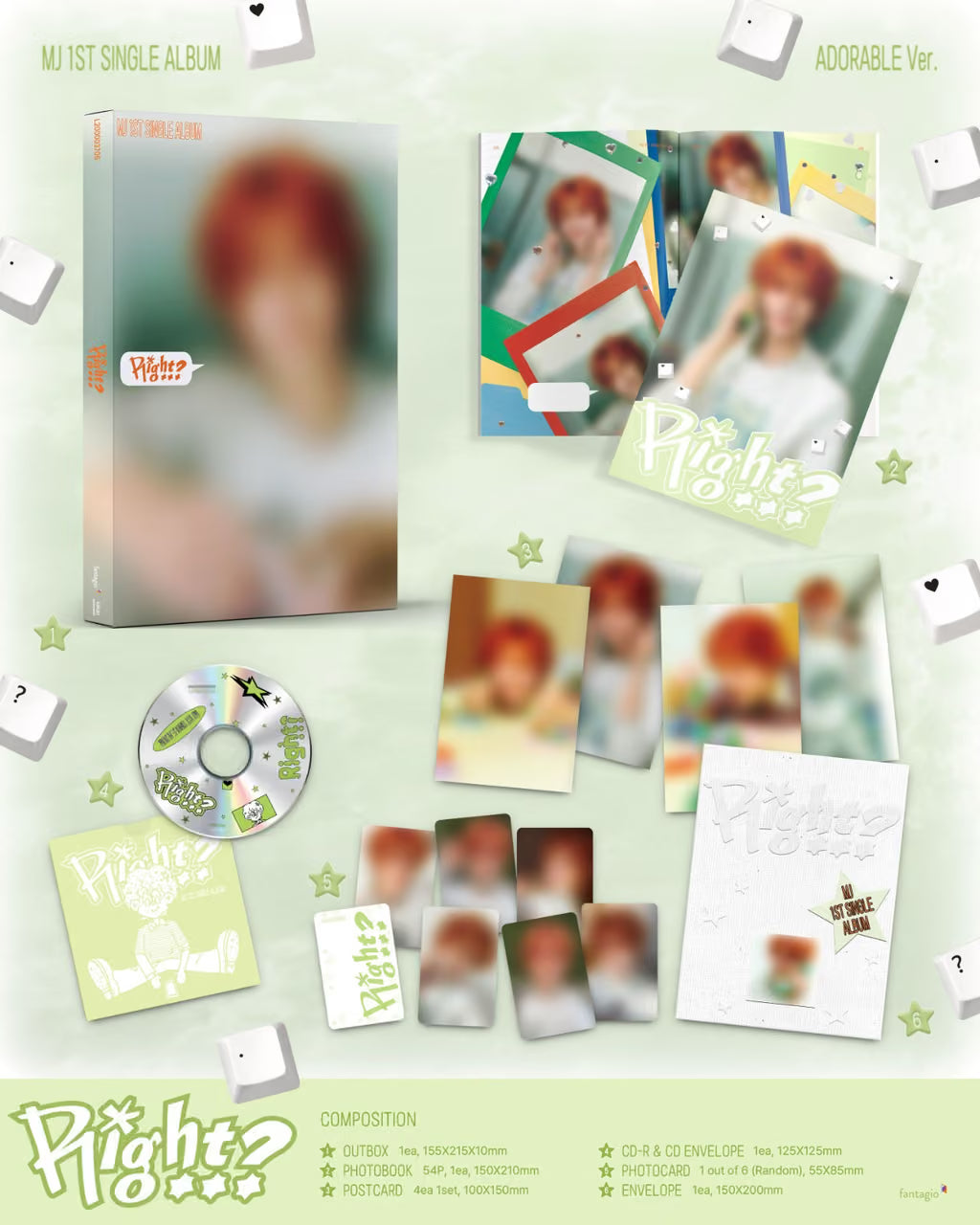 (PRE-ORDER) MJ - SINGLE ALBUM [RIGHT..?] (2 VERSIONS) RANDOM