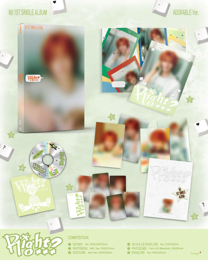(PRE-ORDER) MJ - SINGLE ALBUM [RIGHT..?] (2 VERSIONS) RANDOM