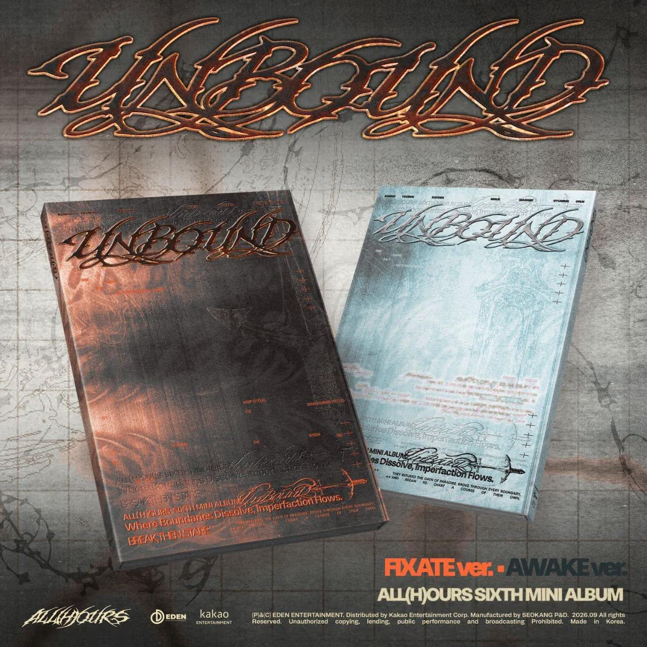 (PRE-ORDER) ALL(H)OURS - 6TH MINI ALBUM [UNBOUND] (2 VERSIONS) RANDOM