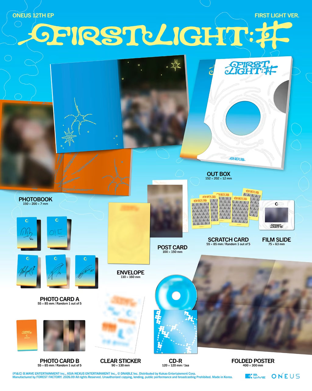 (PRE-ORDER) ONEUS - 12TH EP [FIRST LIGHT : #1 (FIRST LIGHT VER.)