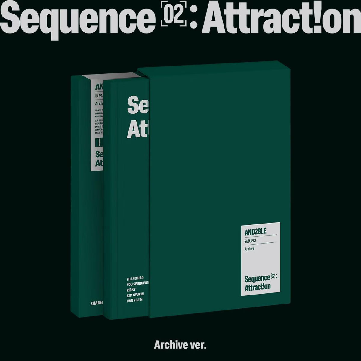 (PRE-ORDER) AND2BLE - 2ST MINI ALBUM [SEQUENCE 02: ATTRACTION] (3 VERSIONS) RANDOM - LightUpK