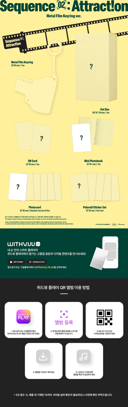 (PRE-ORDER) AND2BLE - 2ST MINI ALBUM [SEQUENCE 02: ATTRACTION] (METAL FILM KEYRING VER.)