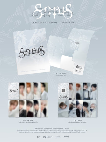 (PRE-ORDER) CRAVITY - EP [SONOROUS] (PLANET VER.) - LightUpK