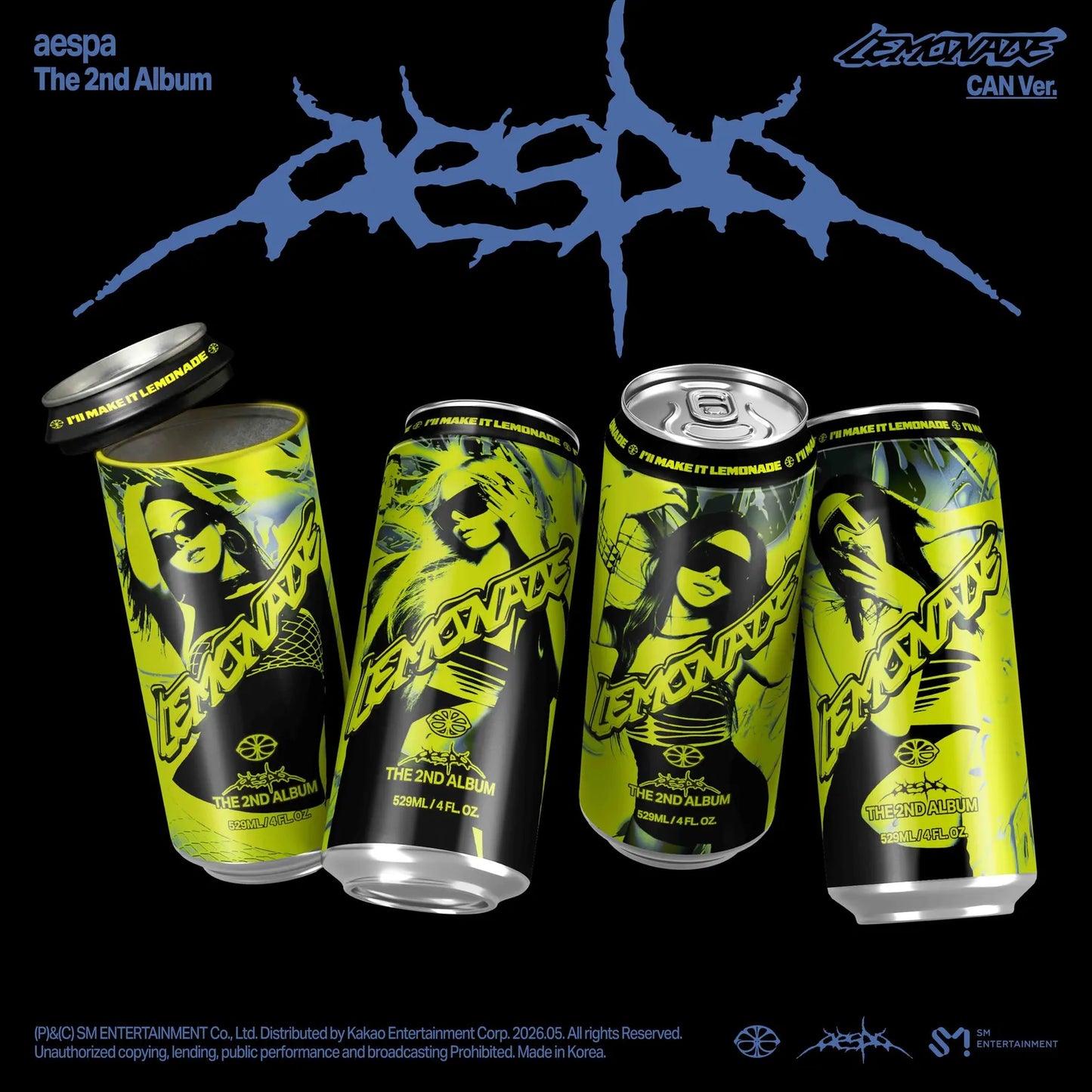 AESPA - 2ND ALBUM [LEMONADE] (CAN VER.) (4 VERSIONS)