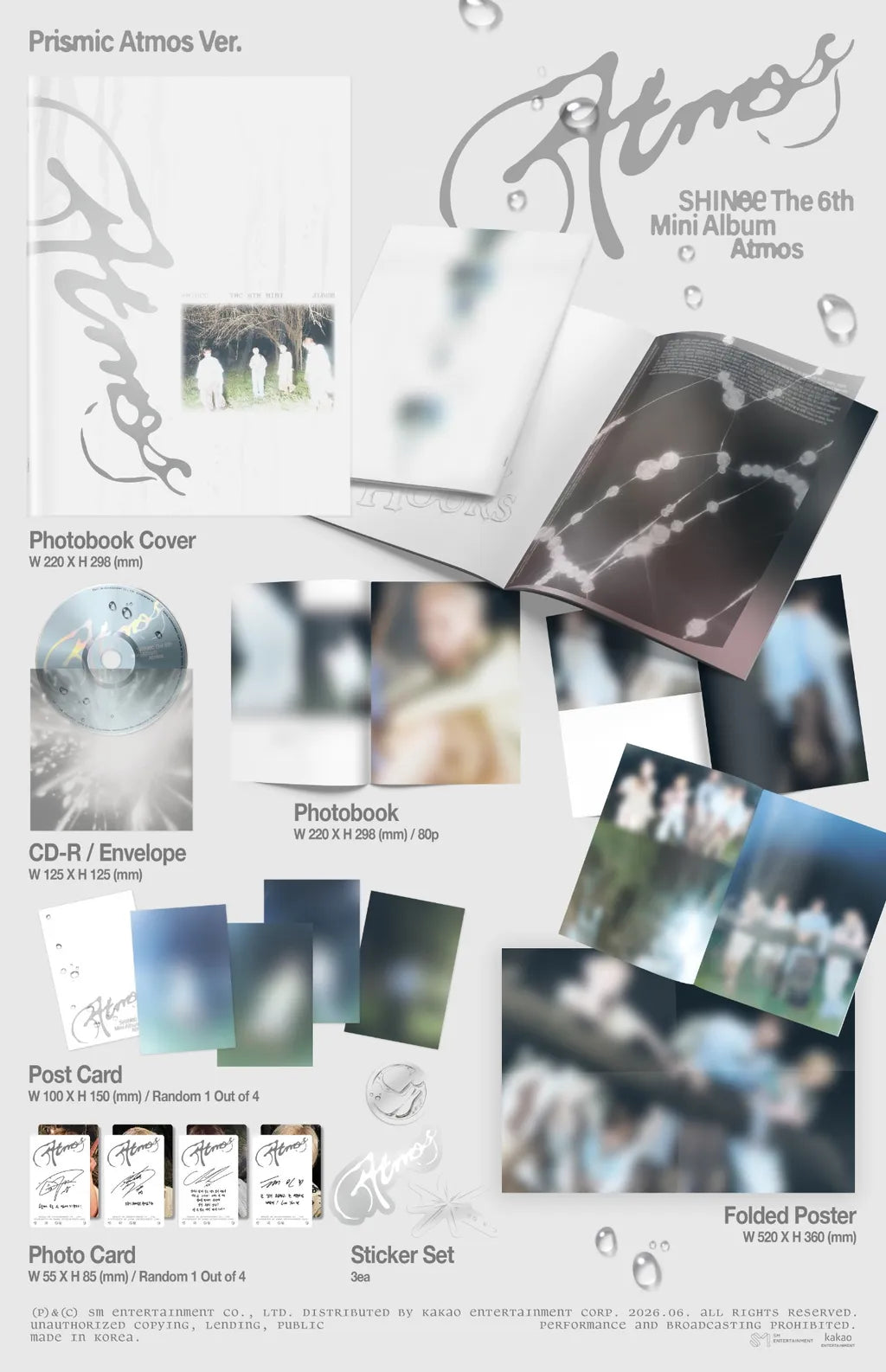 (PRE-ORDER) SHINEE - 6TH MINI ALBUM [ATMOS] (PRISMIC ATMOS VER.)
