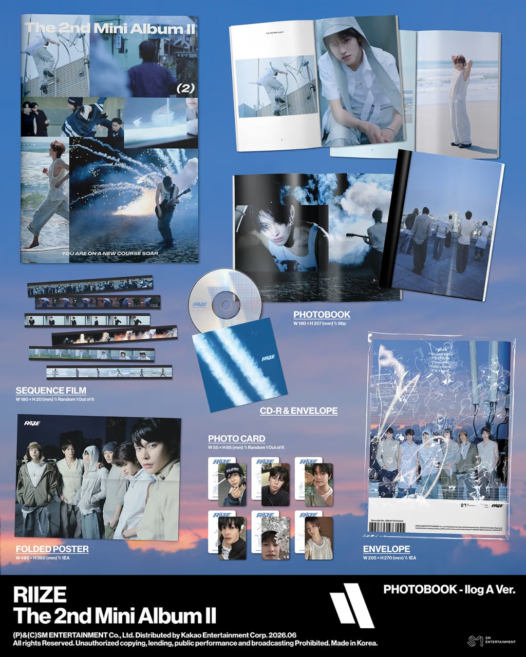 (PRE-ORDER) RIIZE - 2ND MINI ALBUM [II] (PHOTOBOOK VER.) (2 VERSIONS) RANDOM