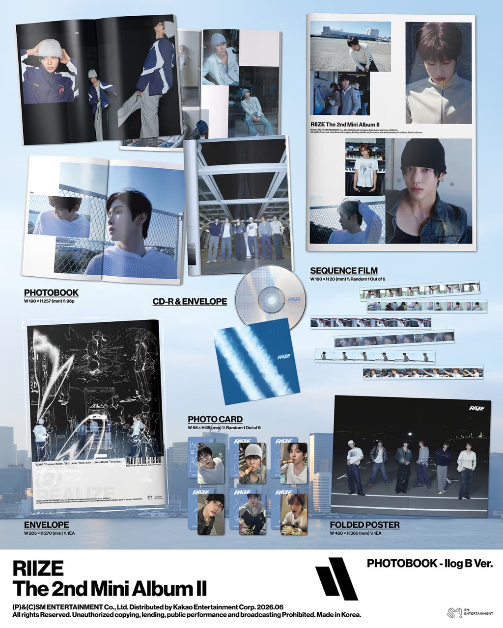 (PRE-ORDER) RIIZE - 2ND MINI ALBUM [II] (PHOTOBOOK VER.) (2 VERSIONS) RANDOM