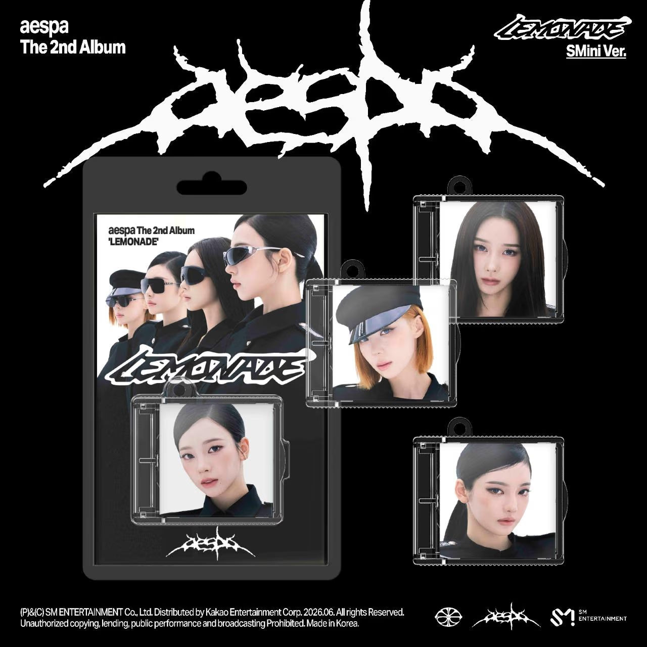 AESPA - 2E ALBUM [LEMONADE] (VERSION SMINI) (4 VERSIONS)