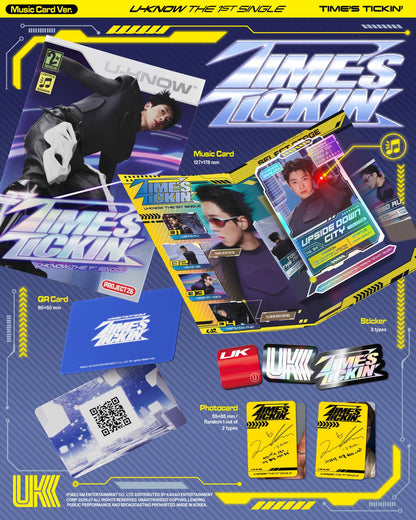 (PRE-ORDER) U-KNOW YOONHO - 1ST SINGLE ALBUM [TIME'S TICKIN'] (MUSIC CARD VER.)