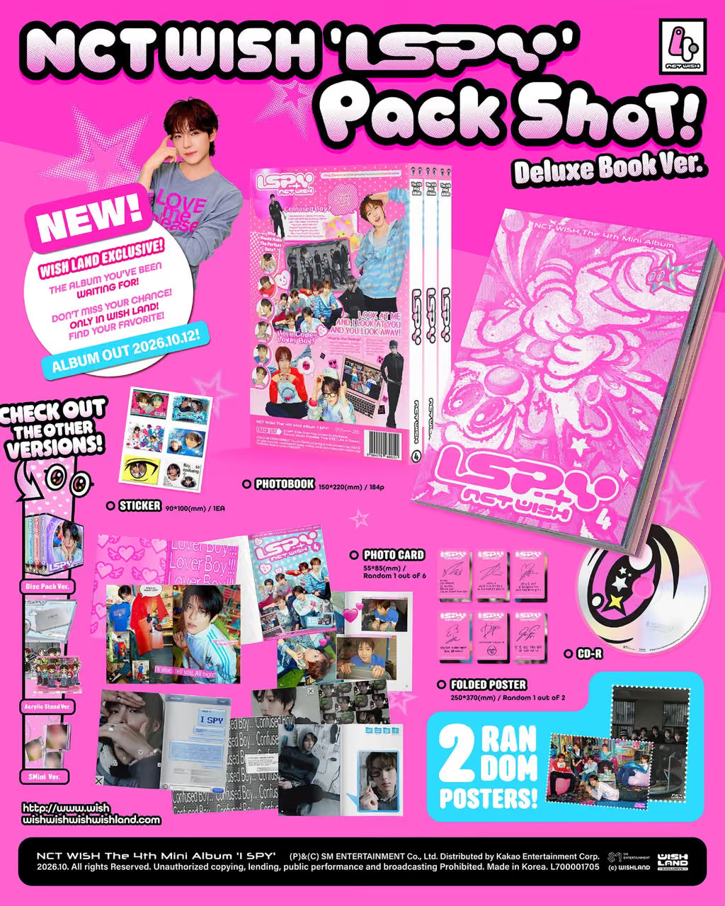 (PRE-ORDER) NCT WISH - 4TH MINI ALBUM [I SPY] (DELUXE BOOK VER.) - LightUpK