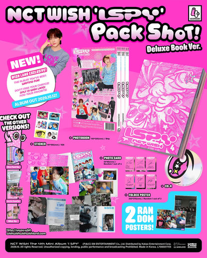 (PRE-ORDER) NCT WISH - 4TH MINI ALBUM [I SPY] (DELUXE BOOK VER.) - LightUpK