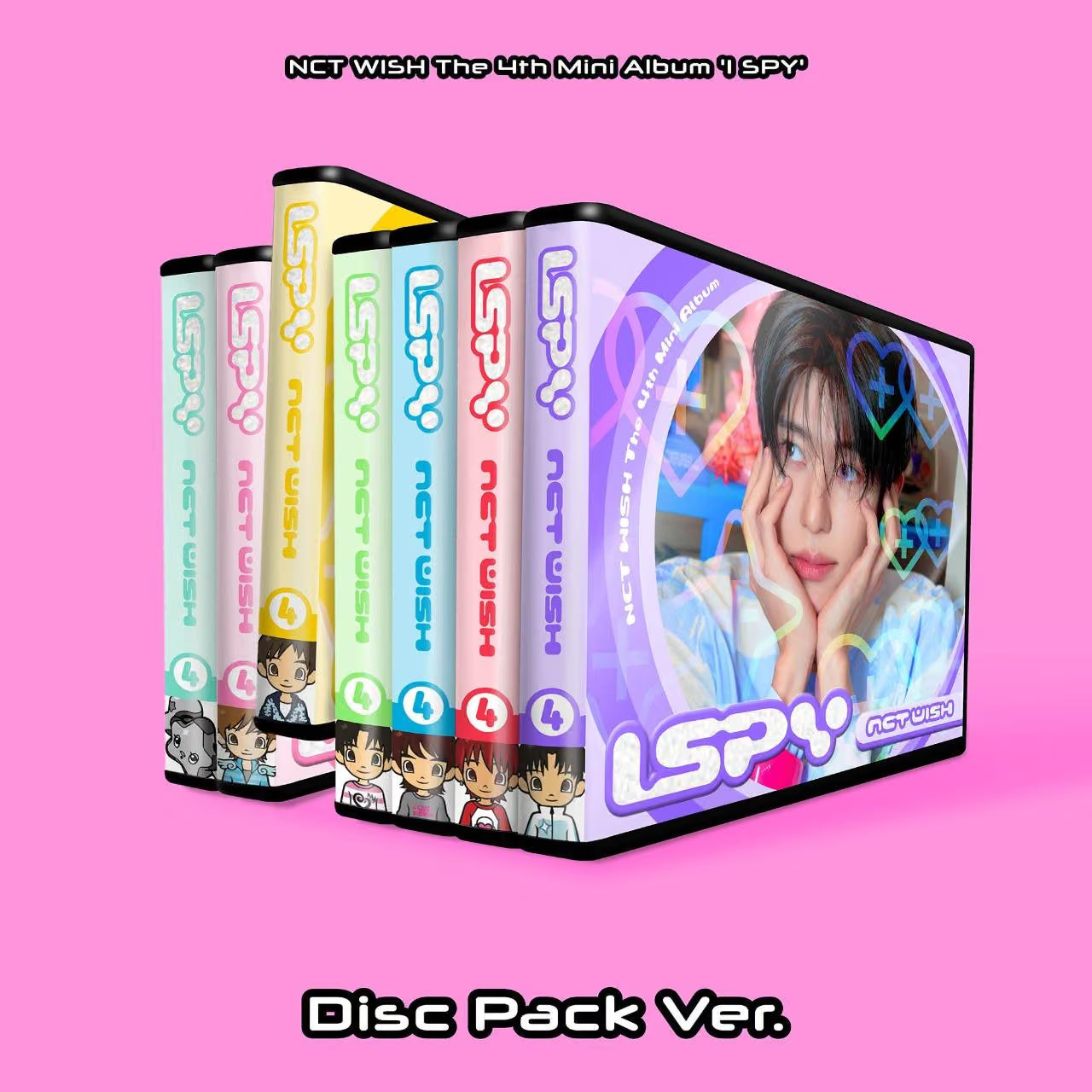(PRE-ORDER) NCT WISH - 4TH MINI ALBUM [I SPY] (DISC PACK VER.) (7 VERSIONS) RANDOM