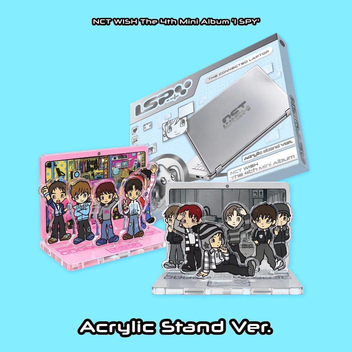 (PRE-ORDER) NCT WISH - 4TH MINI ALBUM [I SPY] (ACRYLIC STAND VER.) RANDOM - LightUpK