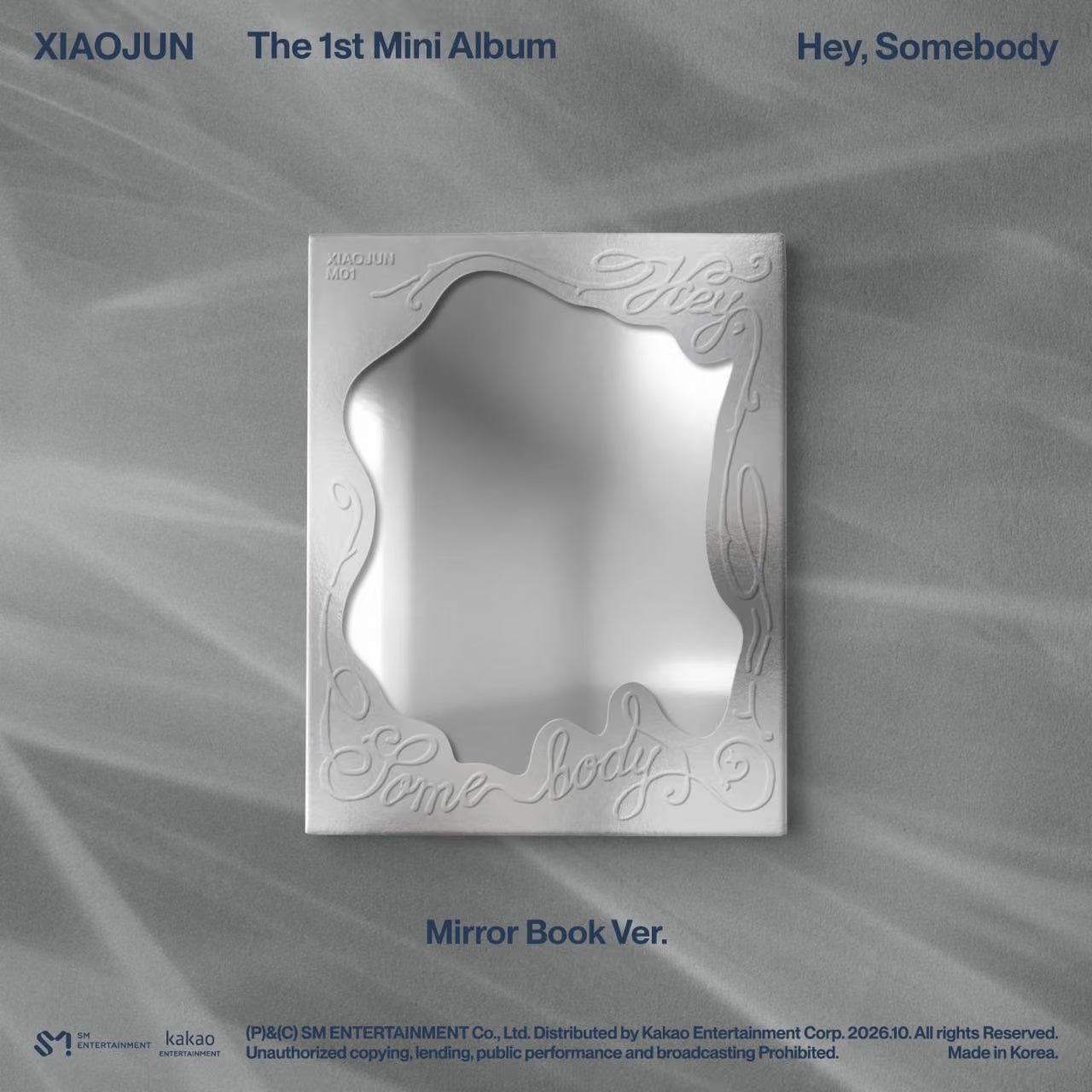 (PRE-ORDER) XIAOJUN - 1ST MINI ALBUM [HEY, SOMEBODY] (MIRROR BOOK VER.) - LightUpK