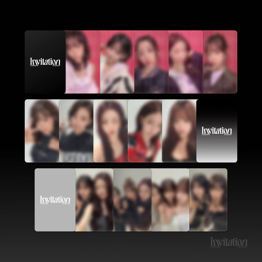 (PRE-ORDER) [HELLO82] LE SSERAFIM - VR CONCERT MERCH - LENTICULAR PHOTOCARD PACK - LightUpK