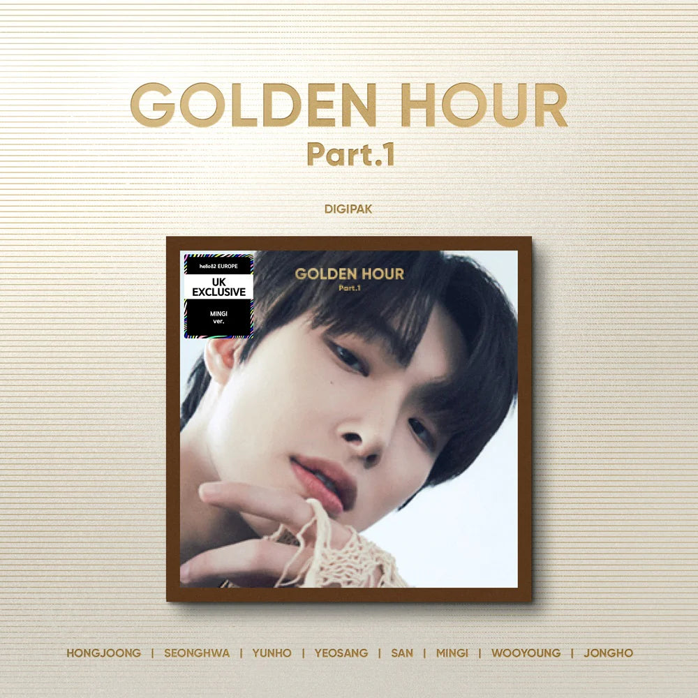 [HELLO82 EXCLUSIVE] [POP-UP EXCL.] ATEEZ - GOLDEN HOUR : PART 1 (DIGIPAK VER.) (8 VERSIONS)