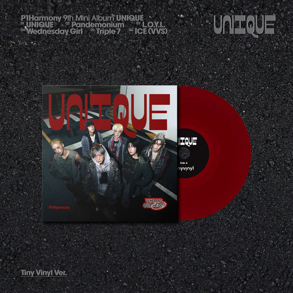 (PRE-ORDER) [HELLO82] P1HARMONY - UNIQUE - TINY VINYL - LightUpK