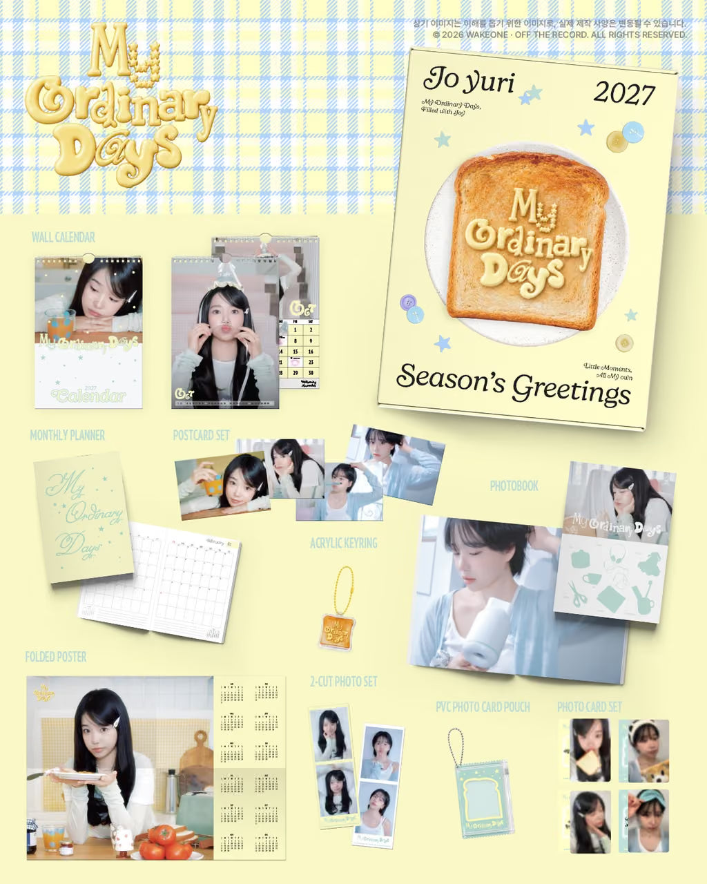 (PRE-ORDER) JO YURI - 2027 SEASON'S GREETINGS [MY ORDINARY DAYS] - LightUpK