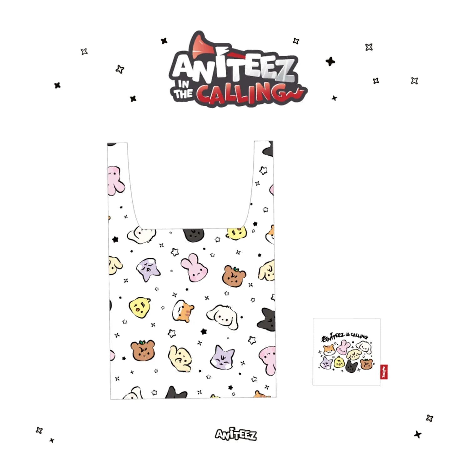 (PRE-ORDER) ATEEZ - ANITEEZ IN THE CALLING - POCKET SHOPPER BAG - LightUpK
