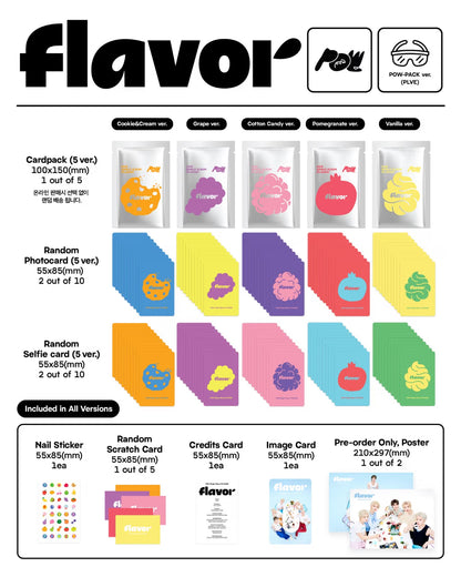 (PRE-ORDER) POW - SINGLE ALBUM [FLAVOR] POW-PACK VER. (5 VERSIONS) RANDOM