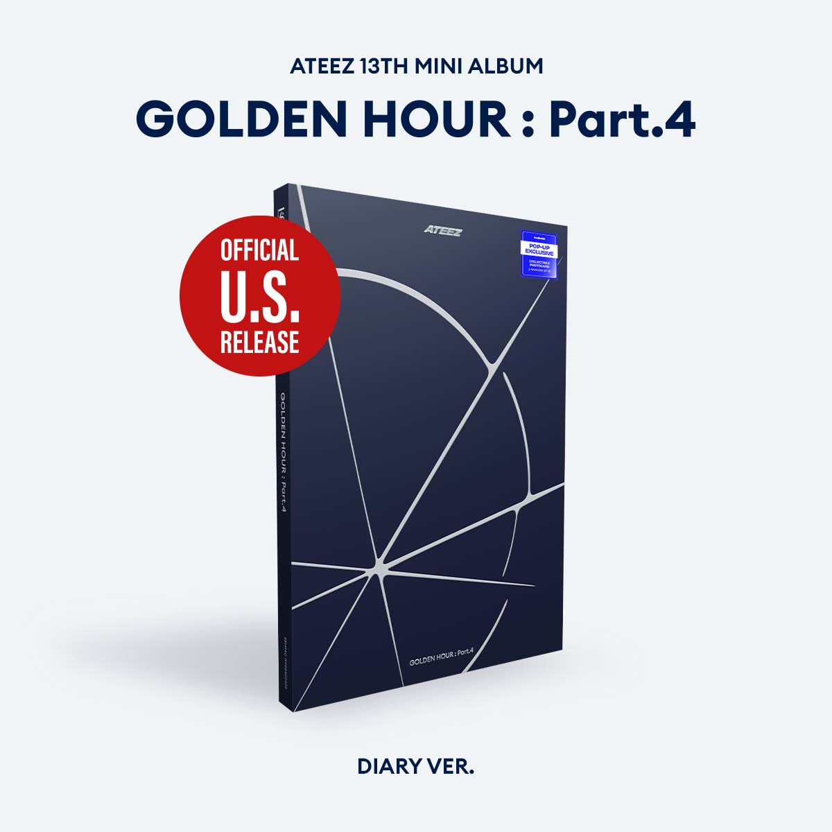 (PRE-ORDER) [HELLO82] [POP-UP EXCLUSIVE] ATEEZ - GOLDEN HOUR : PART.4 (3 VERSIONS)