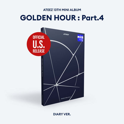 (PRE-ORDER) [HELLO82] [POP-UP EXCLUSIVE] ATEEZ - GOLDEN HOUR : PART.4 (3 VERSIONS)