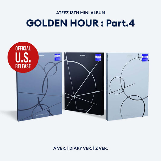 (PRE-ORDER) [HELLO82] [POP-UP EXCLUSIVE] ATEEZ - GOLDEN HOUR : PART.4 (3 VERSIONS) - LightUpK