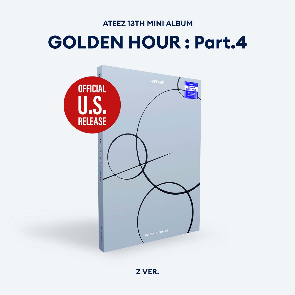 (PRE-ORDER) [HELLO82] [POP-UP EXCLUSIVE] ATEEZ - GOLDEN HOUR : PART.4 (3 VERSIONS)