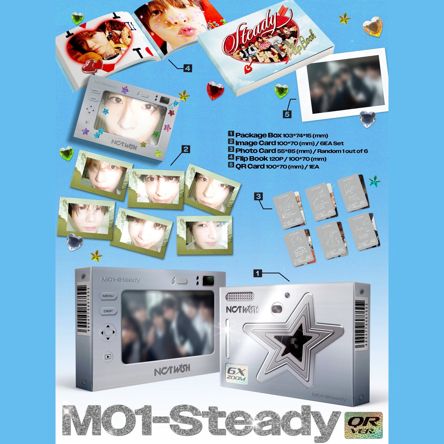 NCT WISH - 1ST MINI ALBUM [STEADY] (QR VER.)