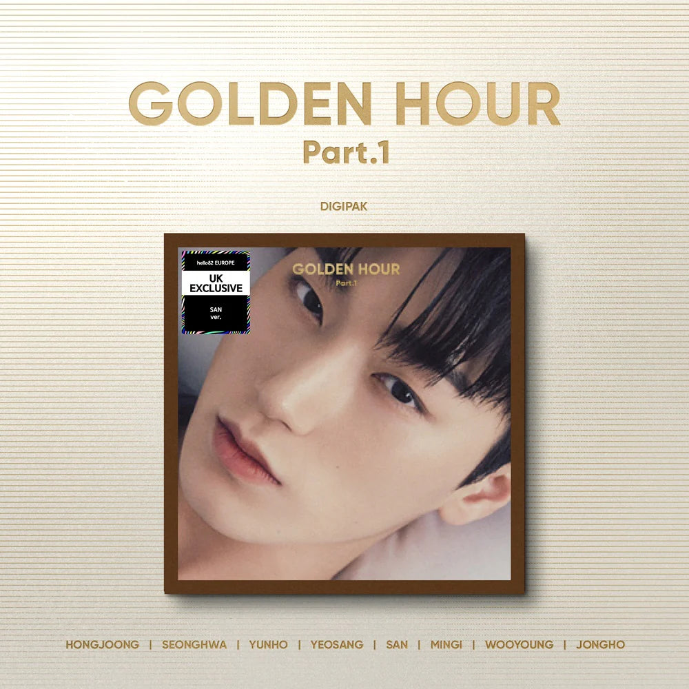 [EXCLUSIVITÉ HELLO82] [EXCL.POP-UP] ATEEZ - GOLDEN HOUR : PART 1 (DIGIPAK VER.) (8 VERSIONS)