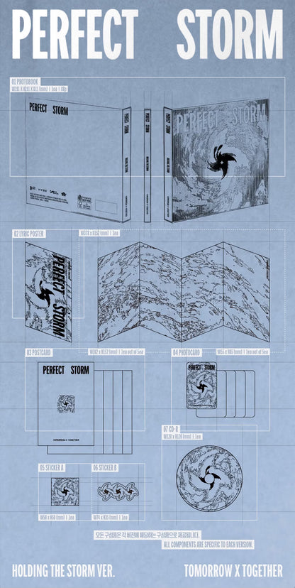 (PRE-ORDER) TOMORROW X TOGETHER (TXT) - 9TH MINI ALBUM [PERFECT STORM] (3 VERSIONS) RANDOM