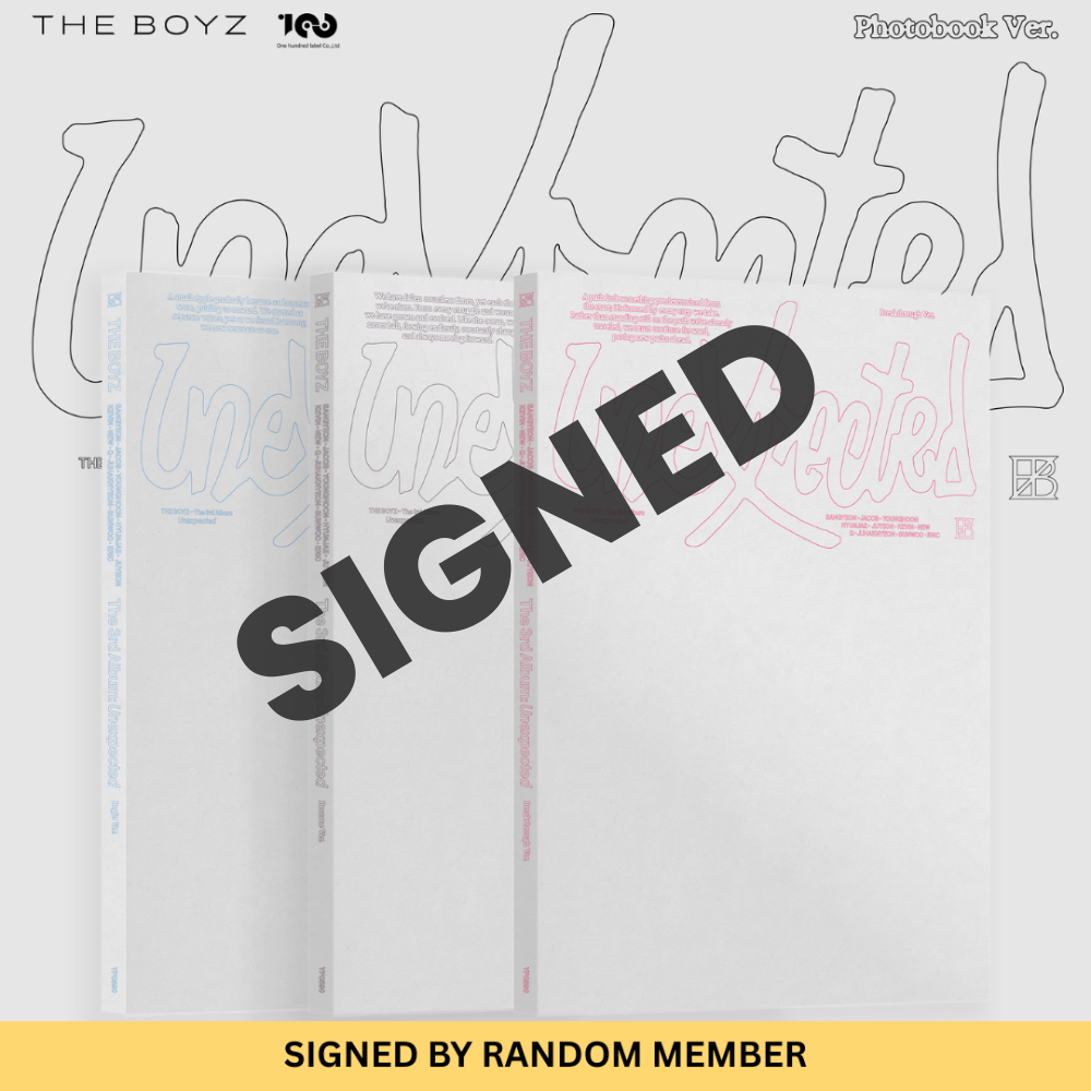 (PRE-ORDER) [HELLO82] [SIGNED] THE BOYZ - THE 3RD ALBUM [UNEXPECTED] (PHOTOBOOK VER.) (3 VERSIONS)