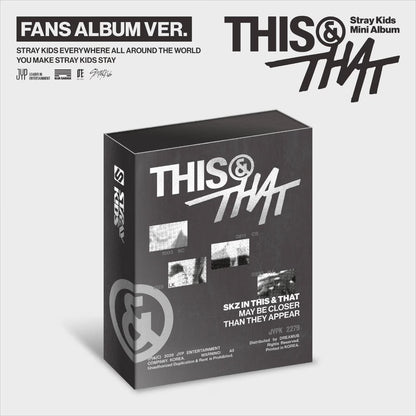(PRÉCOMMANDE) STRAY KIDS - THIS & THAT (VERSION ALBUM FANS)