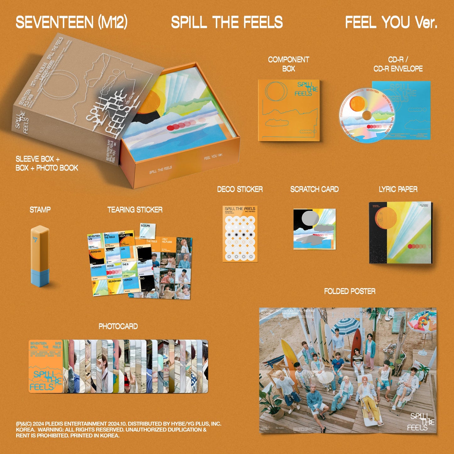 SEVENTEEN - 12TH MINI ALBUM [SPILL THE FEELS] (3 VERSIONS)