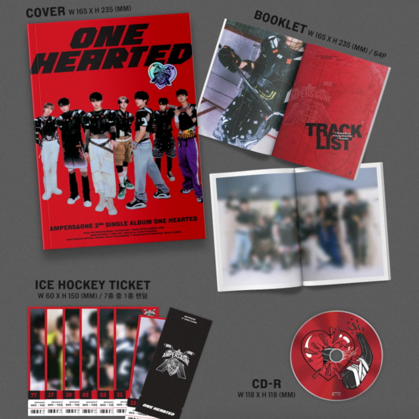 AMPERS&ONE - 2ND SINGLE ALBUM [ONE HEARTED] (2 VERSIONS) - LightUpK