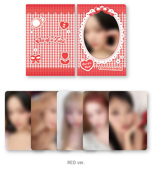 LOOSSEMBLE - 2ND MINI [ONE OF A KIND]_OFFICIAL MD_MINI L HOLDER & PHOTOCARD SET (2 VERSIONS) - LightUpK