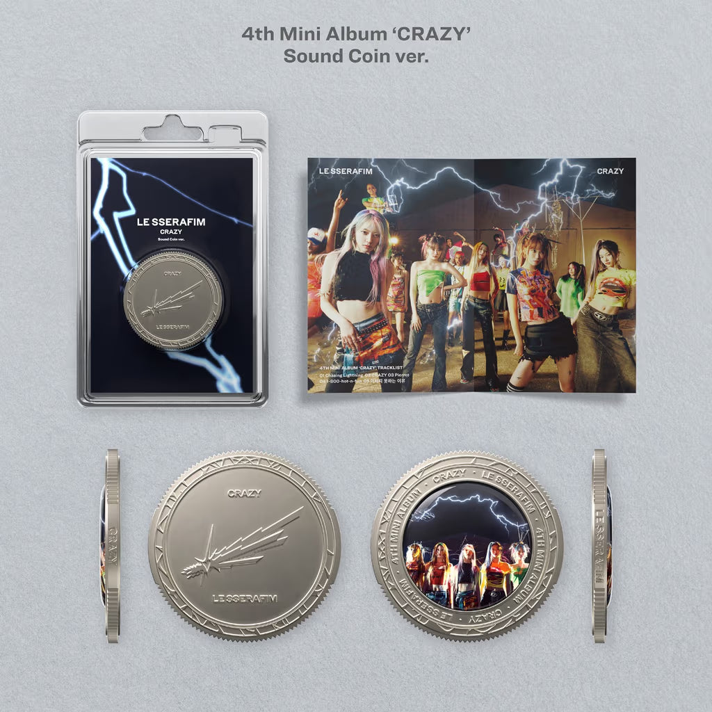 (PRE-ORDER) LE SSERAFIM - 4TH MINI ALBUM [CRAZY] (SOUND COIN VER.)