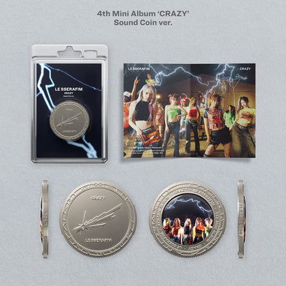 (PRE-ORDER) LE SSERAFIM - 4TH MINI ALBUM [CRAZY] (SOUND COIN VER.)
