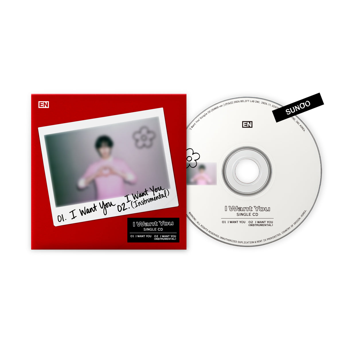 (PRE-ORDER) [hello82] ENHYPEN - 'I WANT YOU' SINGLE CD (6 VERSIONS) - LightUpK