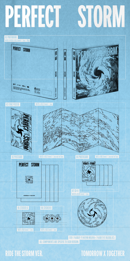 (PRE-ORDER) [hello82] [hello82 EXCLUSIVE] TOMORROW X TOGETHER - PERFECT STORM (3 VERSIONS)