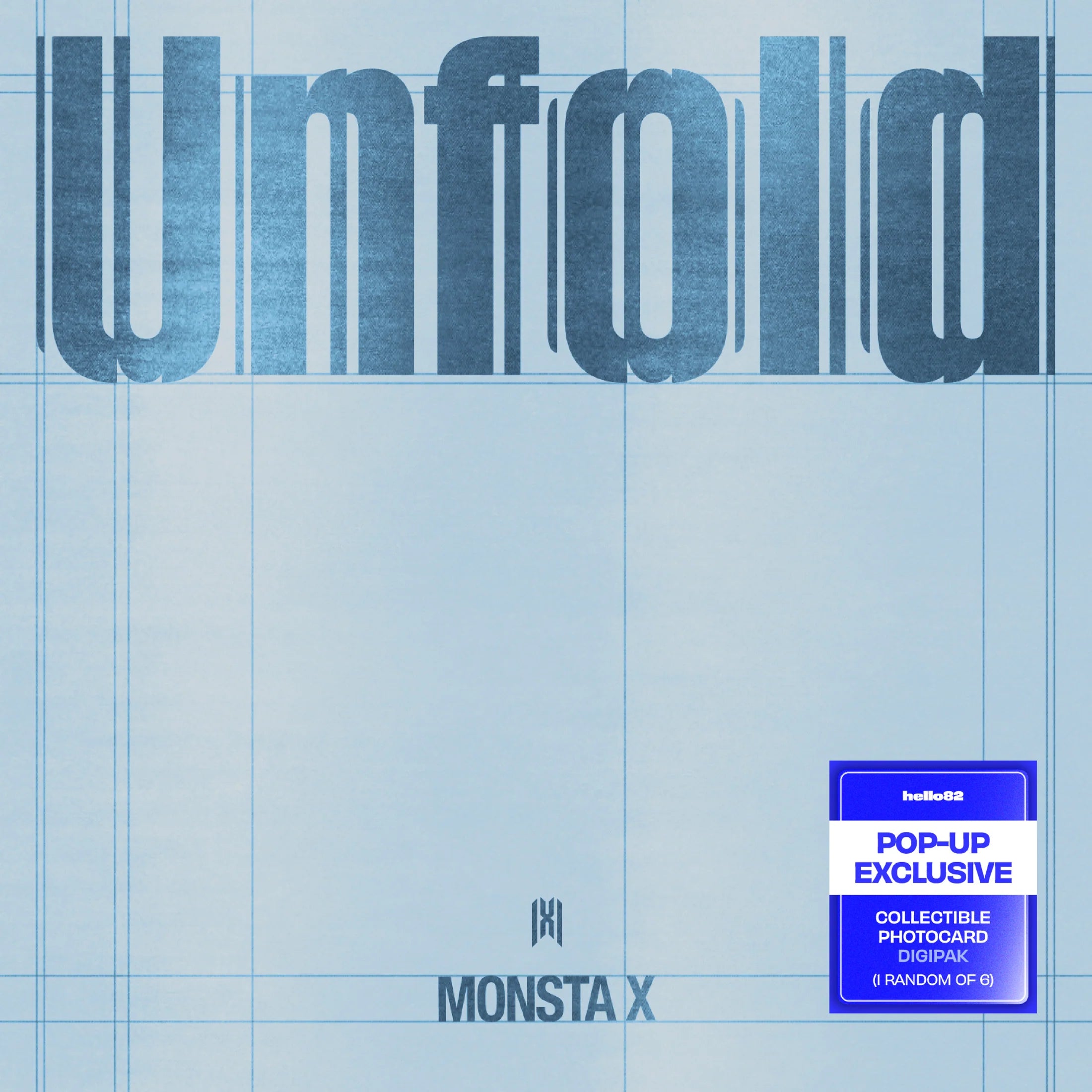 (PRE-ORDER) MONSTA X - UNFOLD (DIGIPAK VER.) (6 VERSIONS) RANDOM - LightUpK