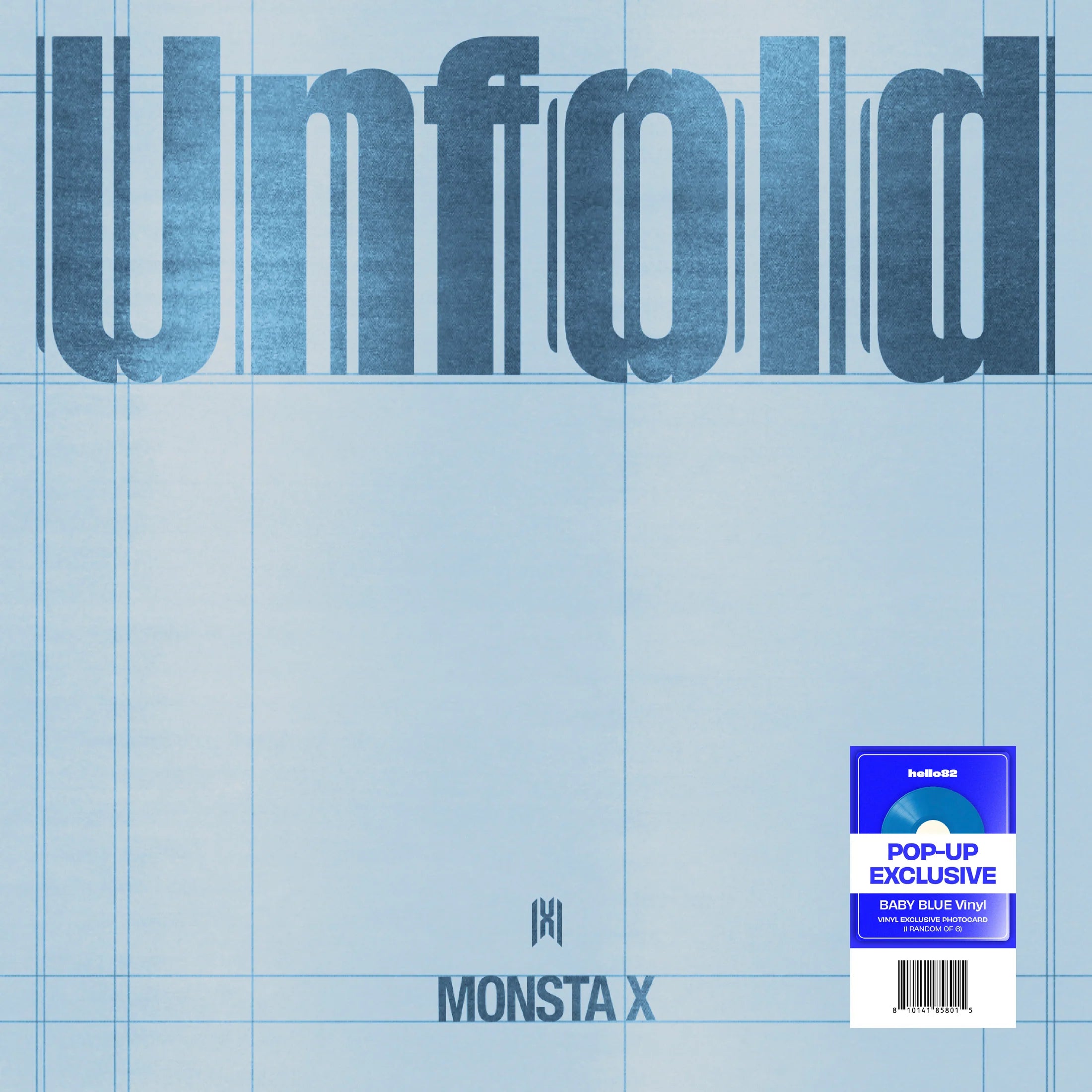 (PRE-ORDER) [HELLO82] [POP-UP EXCLUSIVE] MONSTA X - UNFOLD (VINYL VER.) - LightUpK