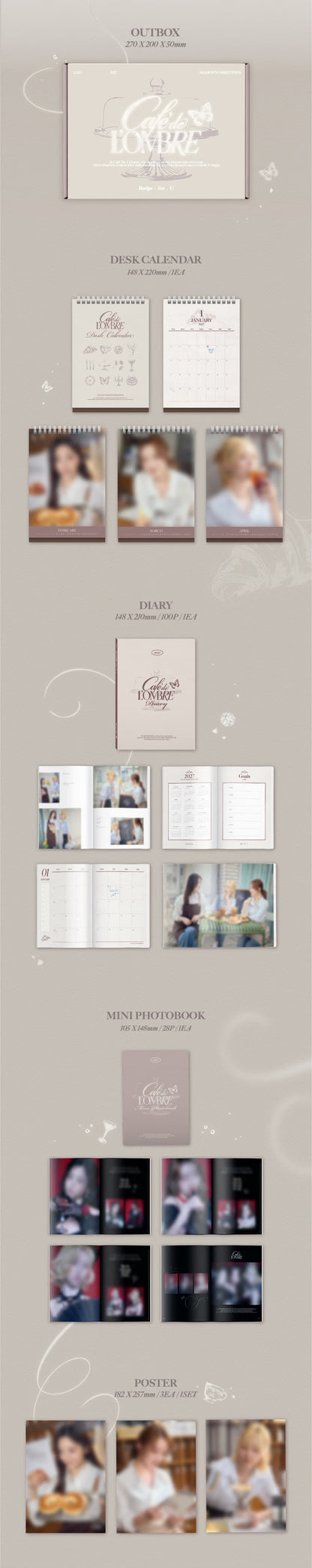 (PRE-ORDER) UAU - 2027 SEASON'S GREETINGS [CAFE DE L'OMBRE_RECIPE . FOR . U]