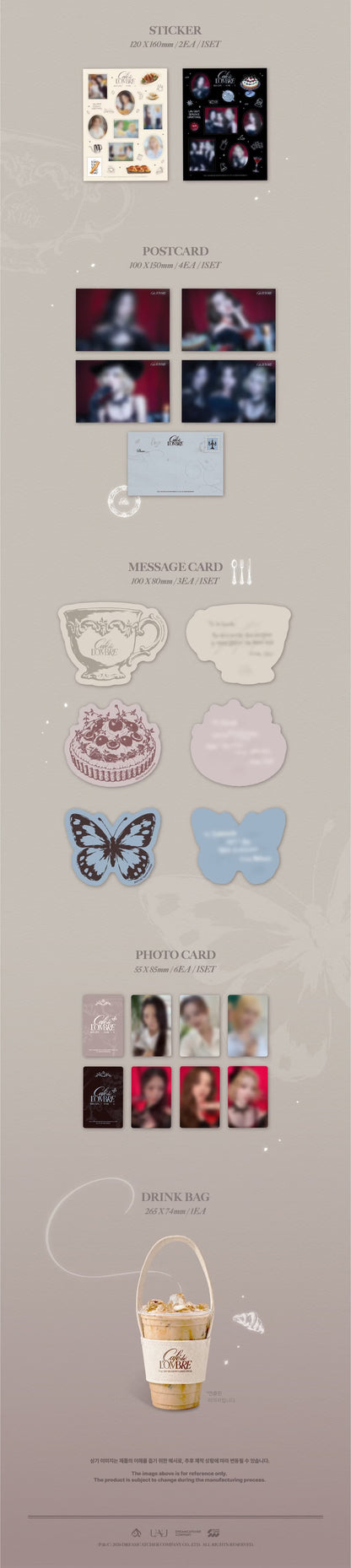 (PRE-ORDER) UAU - 2027 SEASON'S GREETINGS [CAFE DE L'OMBRE_RECIPE . FOR . U]