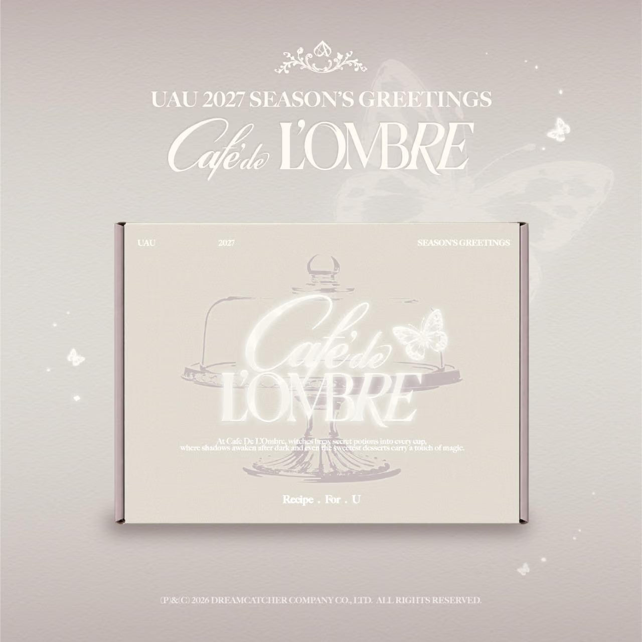 (PRE-ORDER) UAU - 2027 SEASON'S GREETINGS [CAFE DE L'OMBRE_RECIPE . FOR . U]