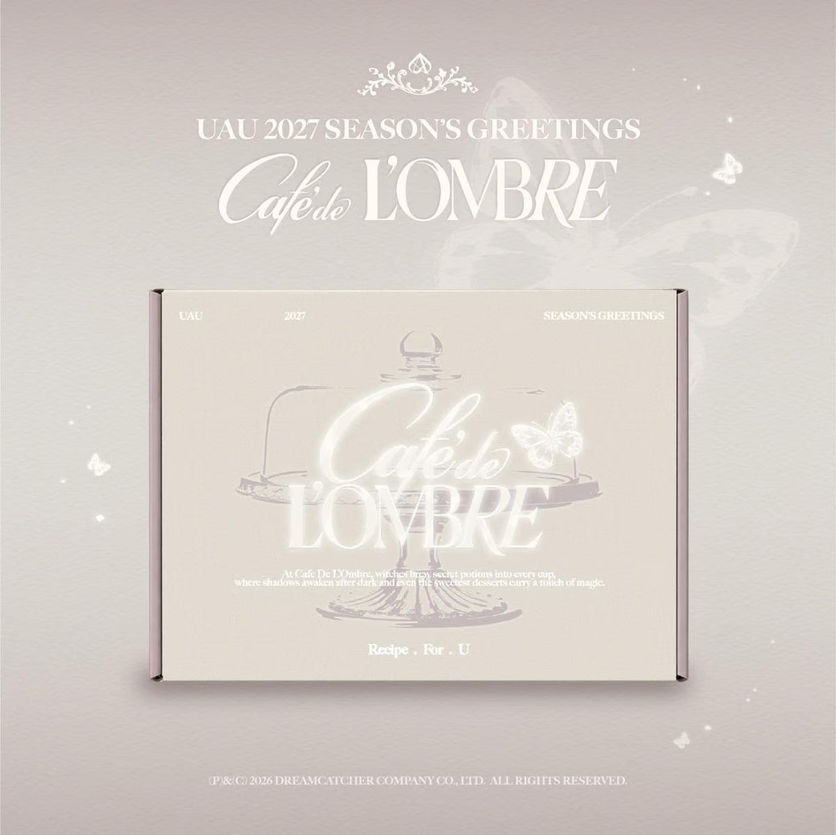 (PRE-ORDER) UAU - 2027 SEASON'S GREETINGS [CAFE DE L'OMBRE_RECIPE . FOR . U]