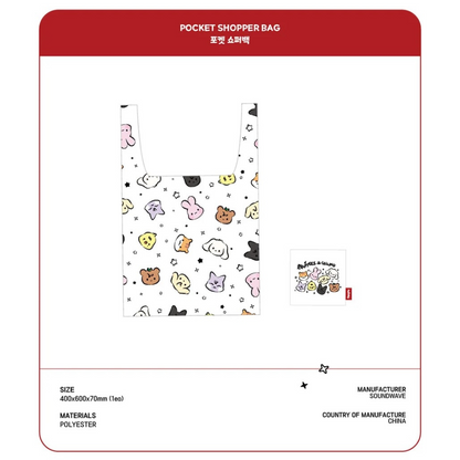 (PRE-ORDER) ATEEZ - ANITEEZ IN THE CALLING - POCKET SHOPPER BAG - LightUpK