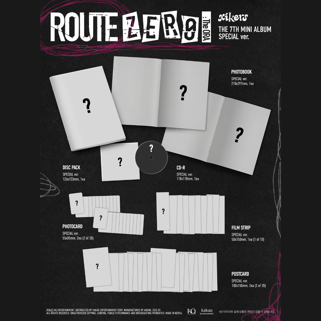 (PRE-ORDER) XIKERS - 7TH MINI ALBUM [ROUTE ZERO : THE ORA] (SPECIAL VER.) - LightUpK