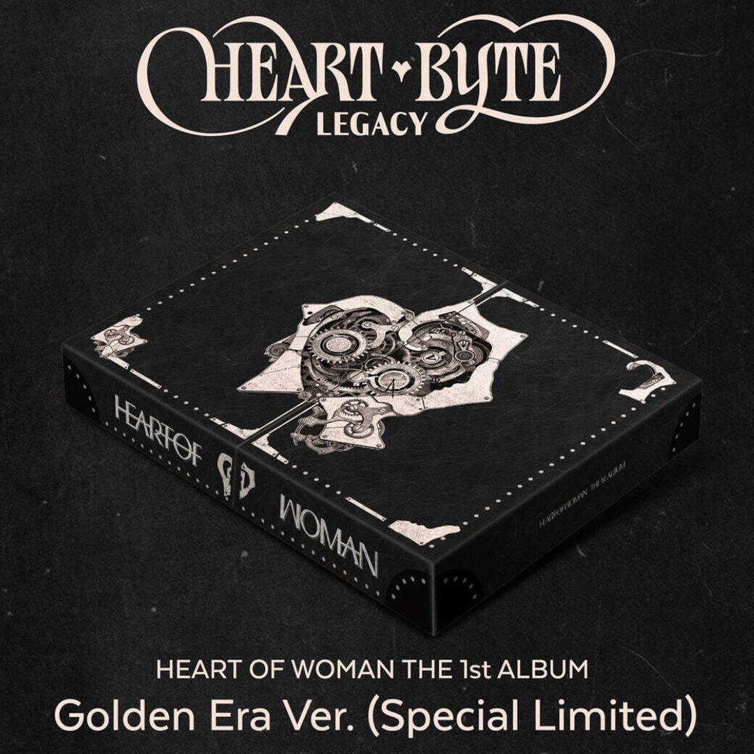 (PRE-ORDER) HEART OF WOMAN - THE 1ST ALBUM [HEART BYTE : LEGACY] (GOLDEN ERA VER.)(SPECIAL LIMITED) (2CD) - LightUpK