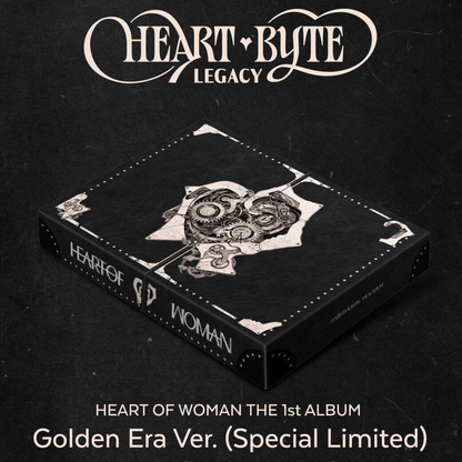(PRE-ORDER) HEART OF WOMAN - THE 1ST ALBUM [HEART BYTE : LEGACY] (GOLDEN ERA VER.)(SPECIAL LIMITED) (2CD) - LightUpK